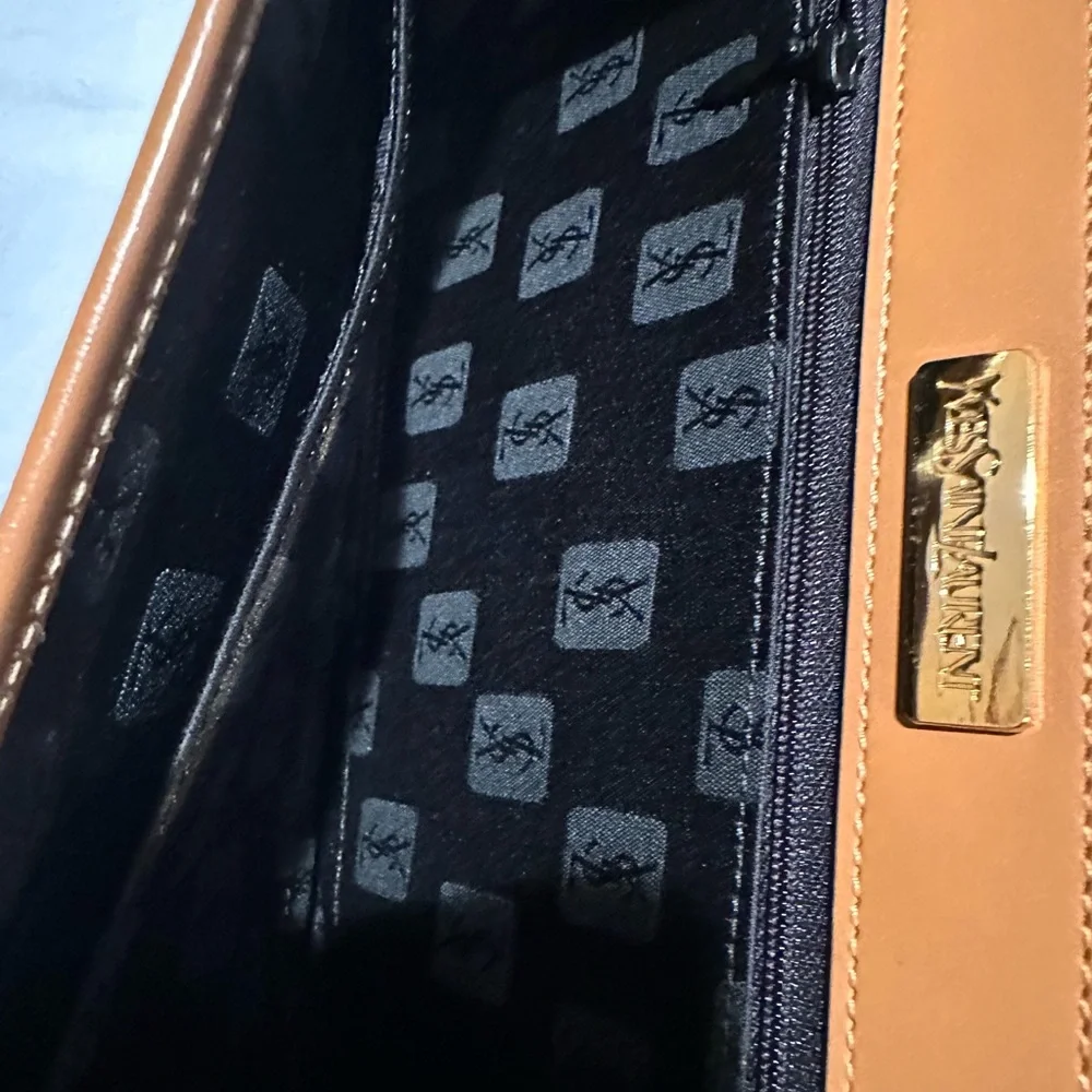 Rare Yves Saint Laurent YSL Vintage Triangle Clutch Bag